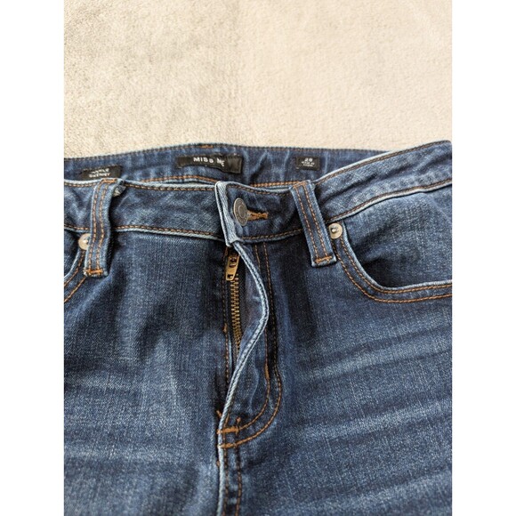 Miss Me Women’s 28 Ankle Skinny Jeans Blue Denim Mid Rise Stretch - Picture 6 of 13